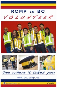 Poster to be an RCMP Volunteer